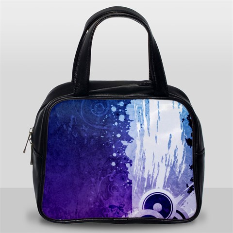 Purple Splash Classic Handbag (One Side) from ArtsNow.com Front