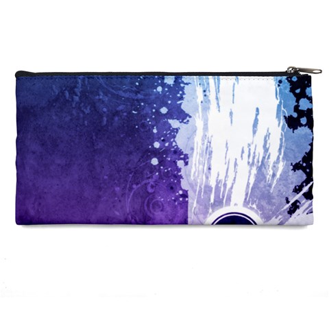 Purple Splash Pencil Case from ArtsNow.com Back