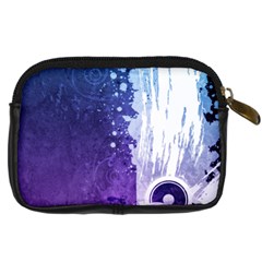 Purple Splash Digital Camera Leather Case from ArtsNow.com Back