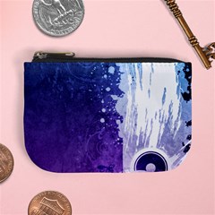 Purple Splash Mini Coin Purse from ArtsNow.com Front