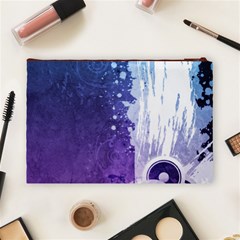 Purple Splash Cosmetic Bag (Large) from ArtsNow.com Back