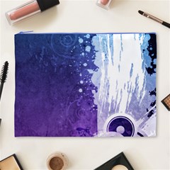 Purple Splash Cosmetic Bag (XL) from ArtsNow.com Front