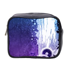 Purple Splash Mini Toiletries Bag (Two Sides) from ArtsNow.com Front