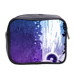 Purple Splash Mini Toiletries Bag (Two Sides) from ArtsNow.com Back