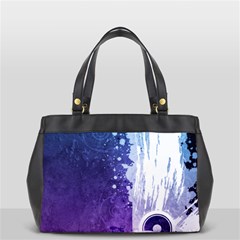 Purple Splash Oversize Office Handbag (2 Sides) from ArtsNow.com Front