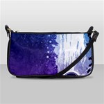 Purple Splash Shoulder Clutch Bag