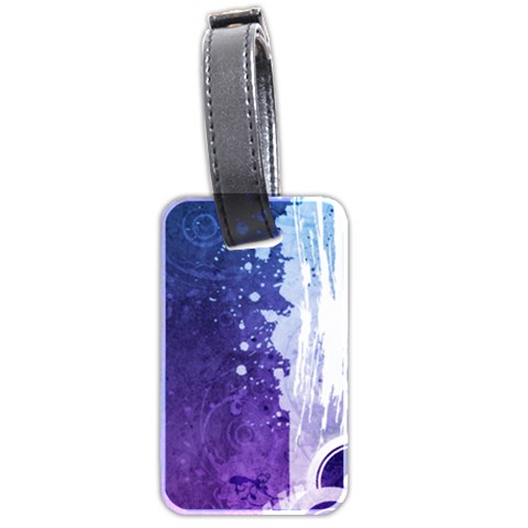 Purple Splash Luggage Tag (two sides) from ArtsNow.com Front