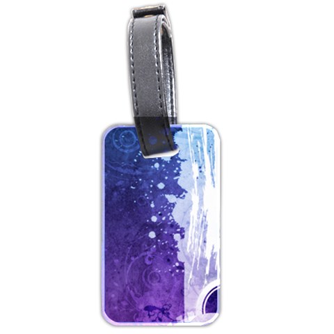 Purple Splash Luggage Tag (two sides) from ArtsNow.com Back