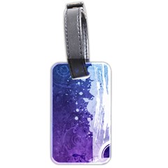 Purple Splash Luggage Tag (two sides) from ArtsNow.com Back