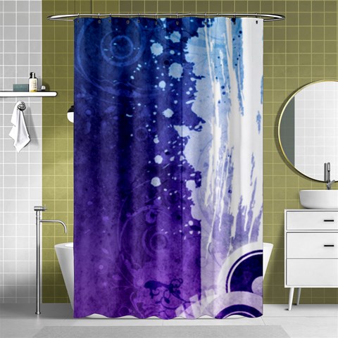 Purple Splash Shower Curtain 48  x 72  (Small) from ArtsNow.com Curtain(48  X 72 ) - 42.18 x64.8  Curtain(48  X 72 )