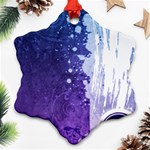 Purple Splash Ornament (Snowflake)