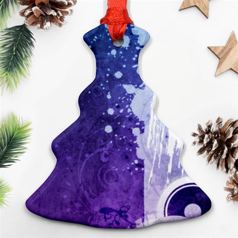 Purple Splash Ornament (Christmas Tree)  from ArtsNow.com Front