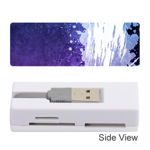 Purple Splash Memory Card Reader (Stick) from ArtsNow.com Front