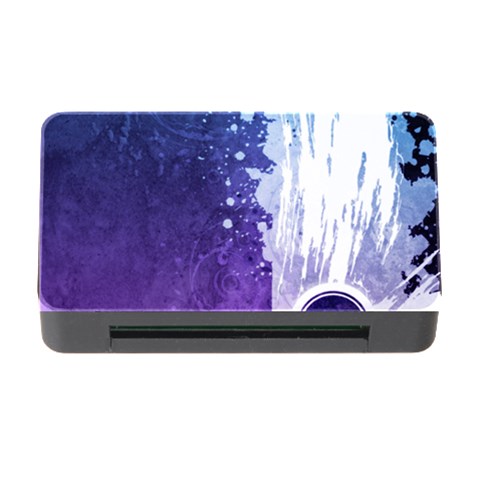 Purple Splash Memory Card Reader with CF from ArtsNow.com Front