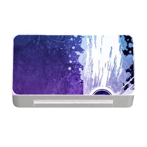 Purple Splash Memory Card Reader with CF from ArtsNow.com Front