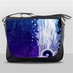 Purple Splash Messenger Bag