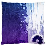 Purple Splash Large Cushion Case (One Side)