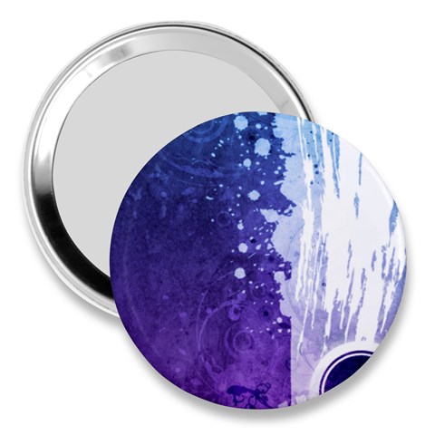 Purple Splash 3  Handbag Mirror from ArtsNow.com Front