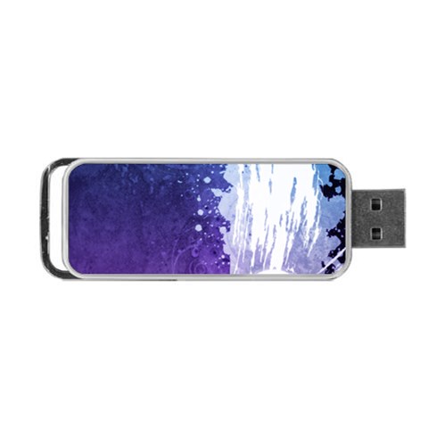 Purple Splash Portable USB Flash (One Side) from ArtsNow.com Front