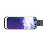 Purple Splash Portable USB Flash (One Side)