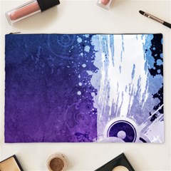 Purple Splash Cosmetic Bag (XXL) from ArtsNow.com Front