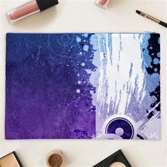 Purple Splash Cosmetic Bag (XXL) from ArtsNow.com Back