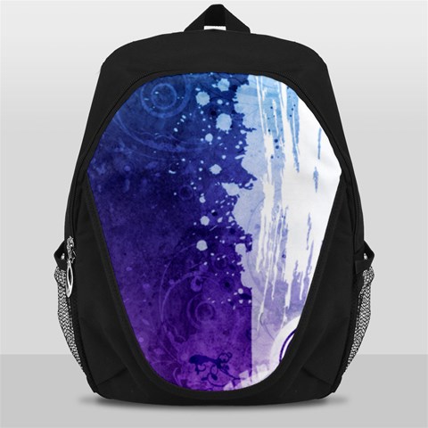 Purple Splash Backpack Bag from ArtsNow.com Front