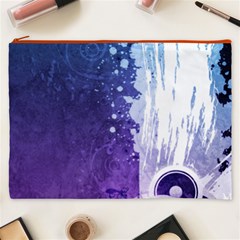 Purple Splash Cosmetic Bag (XXXL) from ArtsNow.com Front