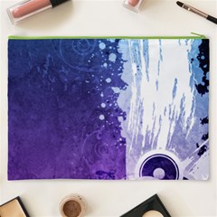 Purple Splash Cosmetic Bag (XXXL) from ArtsNow.com Back