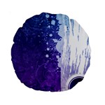 Purple Splash Standard 15  Premium Round Cushion 