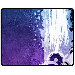 Purple Splash Double Sided Fleece Blanket (Medium) from ArtsNow.com 58.8 x47.4  Blanket Back