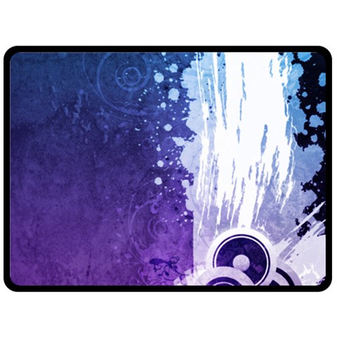 Purple Splash Double Sided Fleece Blanket (Large) from ArtsNow.com 80 x60  Blanket Front