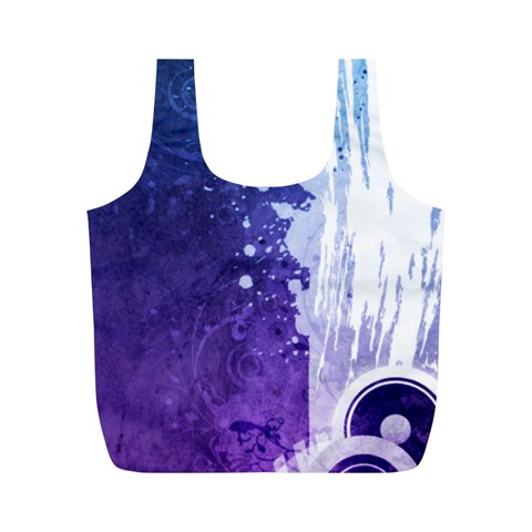 Purple Splash Full Print Recycle Bag (M) from ArtsNow.com Front