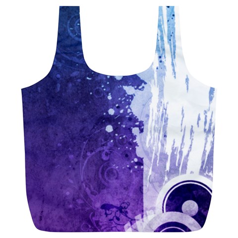 Purple Splash Full Print Recycle Bag (XL) from ArtsNow.com Front