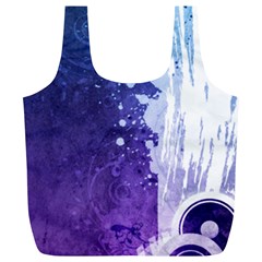 Purple Splash Full Print Recycle Bag (XL) from ArtsNow.com Front