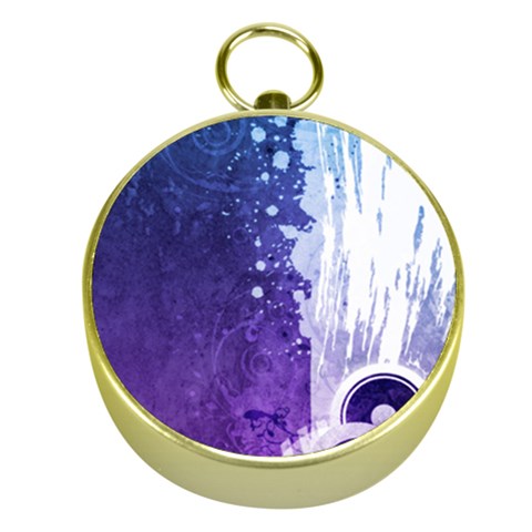 Purple Splash Gold Compass from ArtsNow.com Front