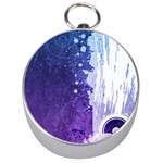 Purple Splash Silver Compass