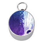 Purple Splash Silver Compass (Mini)