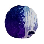 Purple Splash Standard 15  Premium Flano Round Cushion 