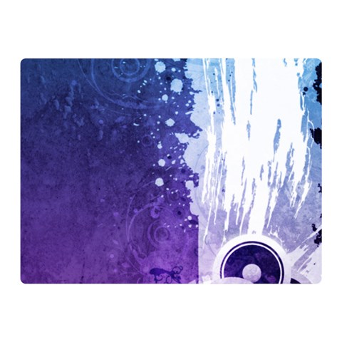 Purple Splash Double Sided Flano Blanket (Mini) from ArtsNow.com 35 x27  Blanket Back