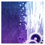 Purple Splash Large Satin Scarf (Square)