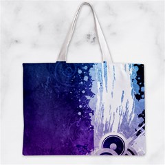 Purple Splash Zipper Mini Tote Bag from ArtsNow.com Front