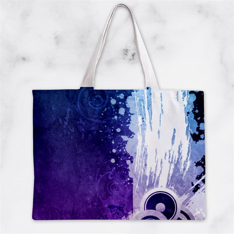 Purple Splash Zipper Mini Tote Bag from ArtsNow.com Back