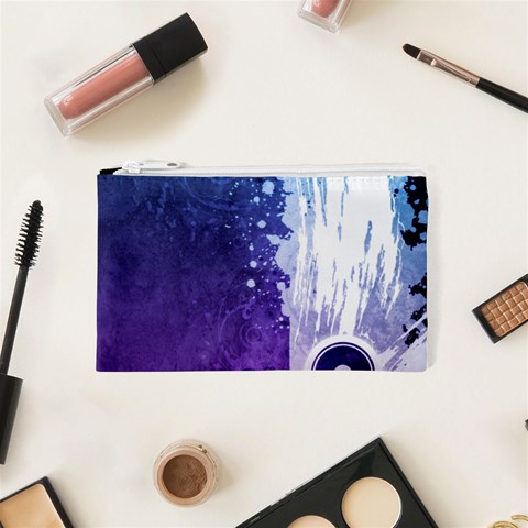 Purple Splash Cosmetic Bag (XS) from ArtsNow.com Front