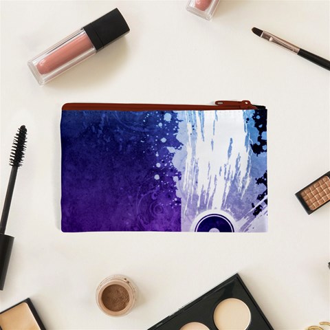 Purple Splash Cosmetic Bag (XS) from ArtsNow.com Back