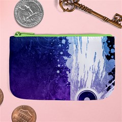 Purple Splash Large Coin Purse from ArtsNow.com Front