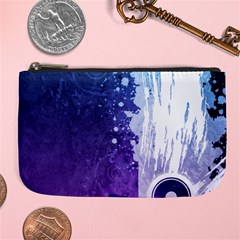 Purple Splash Large Coin Purse from ArtsNow.com Front