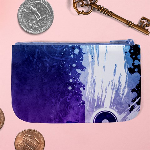 Purple Splash Large Coin Purse from ArtsNow.com Back