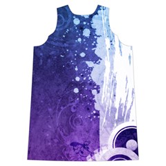 Purple Splash Shoulder Cutout Velvet One Piece from ArtsNow.com Back