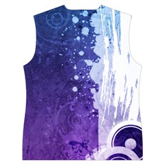 Purple Splash Women s Button Up Vest from ArtsNow.com Back